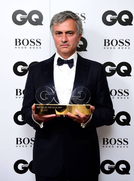 Mourinho ha ricevuto il premio speciale dagli editori nell&#39;ambito dei GQ Men of the Year Awards 2015. LaPresse
